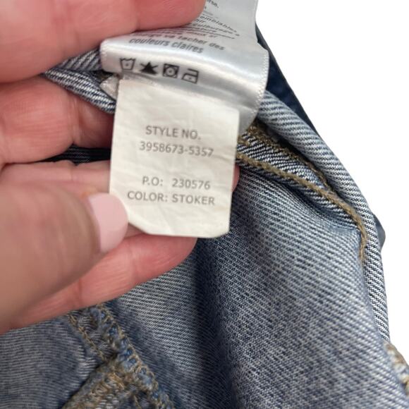 Paige Sivan Denim Blue Moto Jacket - Picture 7 of 8